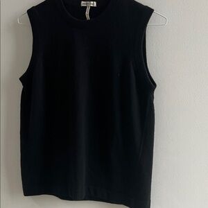 Hermes Classic Black Sleeveless Sweater